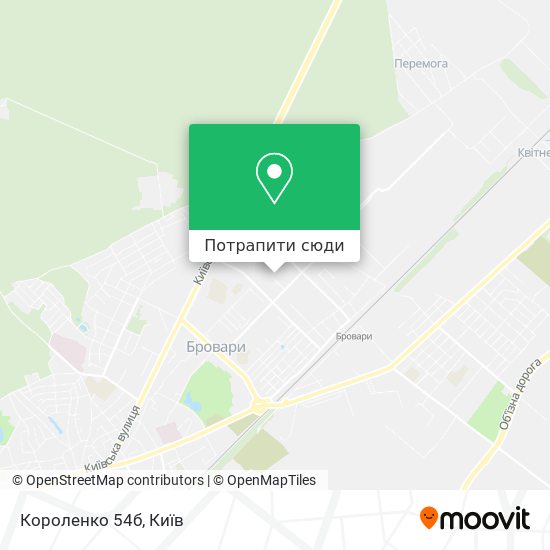 Карта Короленко 54б