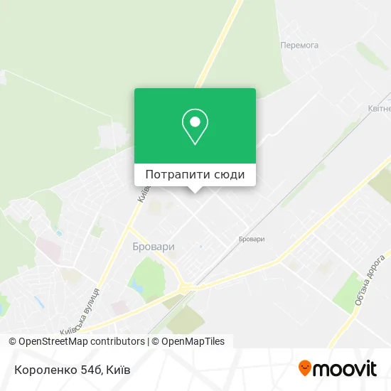 Карта Короленко 54б