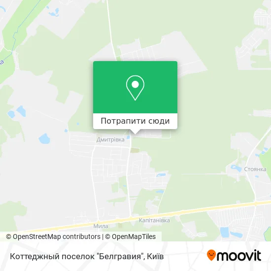 Карта Коттеджный поселок "Белгравия"