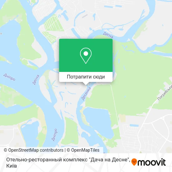 Карта Отельно-ресторанный комплекс "Дача на Десне"