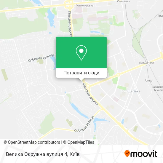 Карта Велика Окружна вулиця 4