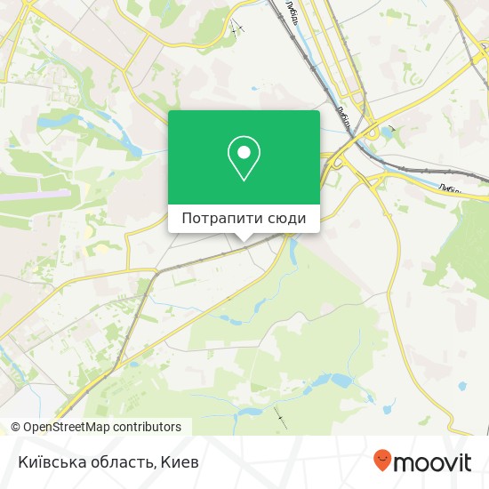 Карта Київська область