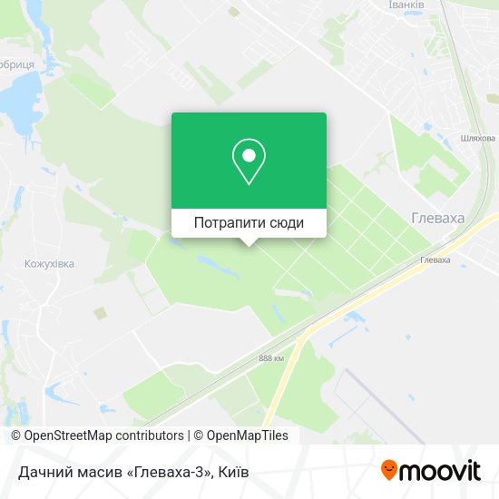 Карта Дачний масив «Глеваха-3»