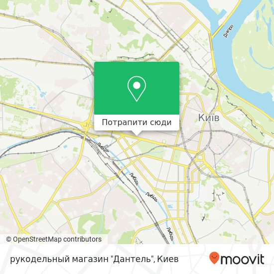 Карта рукодельный магазин "Дантель"