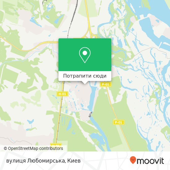 Карта вулиця Любомирська