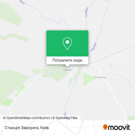 Карта Станція Заворичі