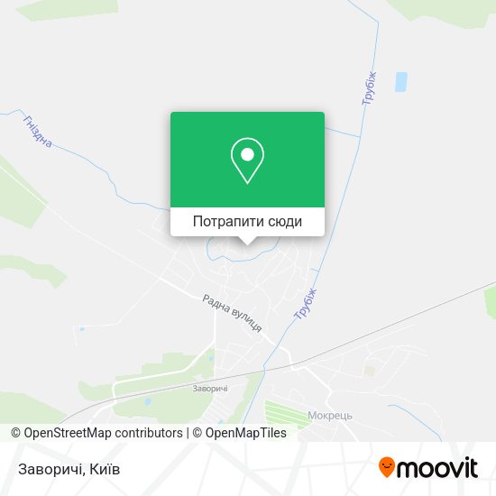 Карта Заворичі