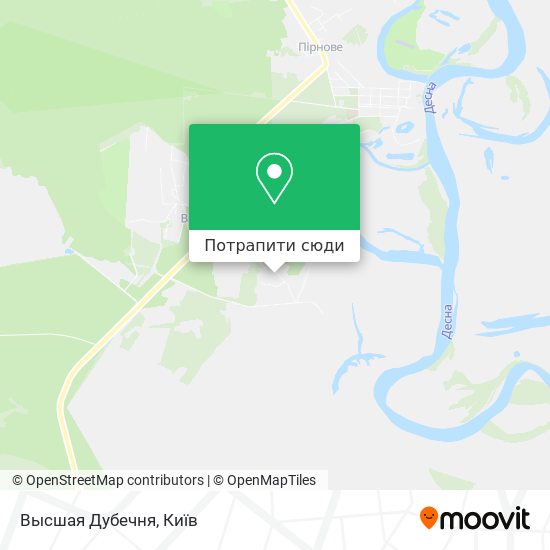 Карта Высшая Дубечня
