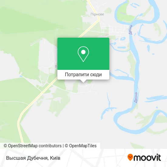 Карта Высшая Дубечня