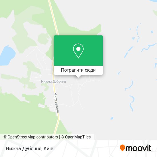 Карта Нижча Дубечня