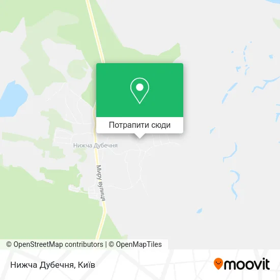 Карта Нижча Дубечня