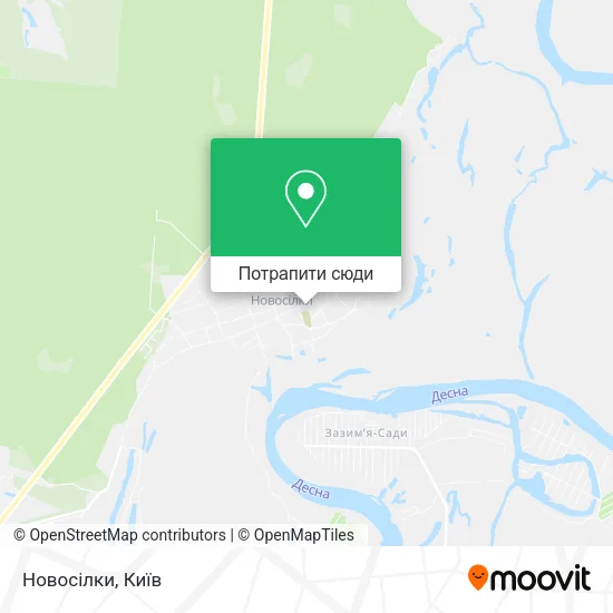 Карта Новосілки