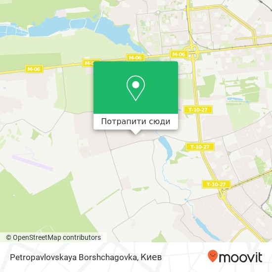 Карта Petropavlovskaya Borshchagovka