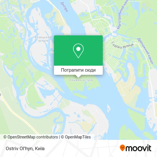 Карта Ostriv Ol’hyn