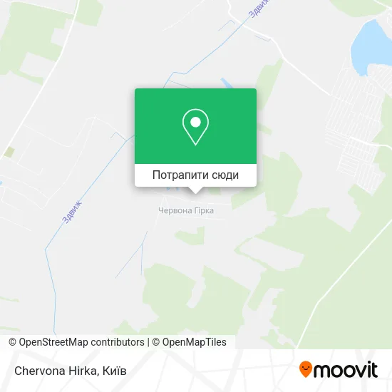 Карта Chervona Hirka