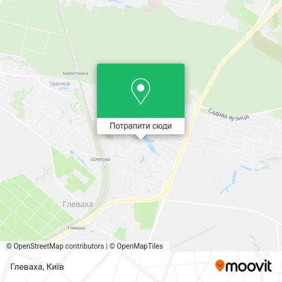 Карта Глеваха