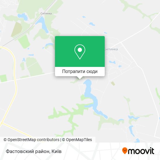 Карта Фастовский район