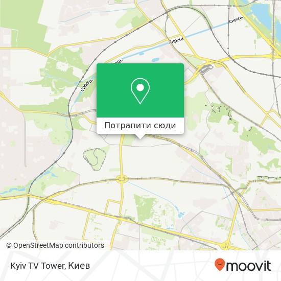 Карта Kyiv TV Tower