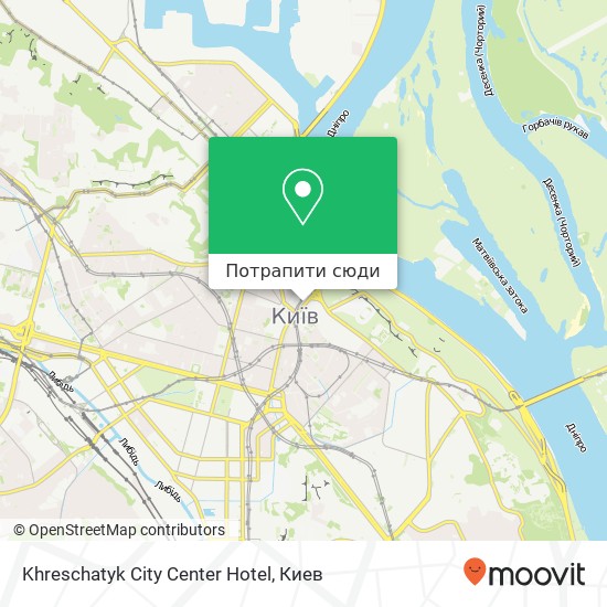Карта Khreschatyk City Center Hotel