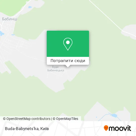 Карта Buda-Babynets’ka