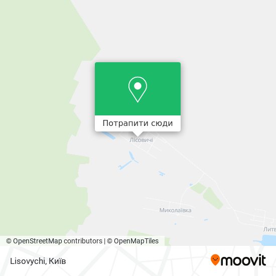 Карта Lisovychi