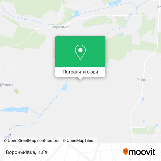 Карта Вороньківка