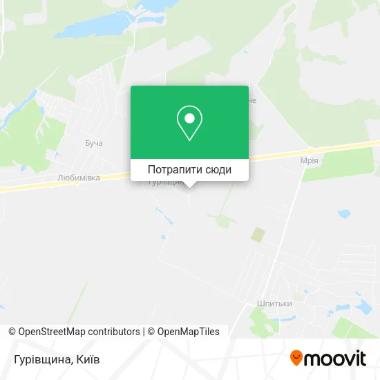 Карта Гурівщина