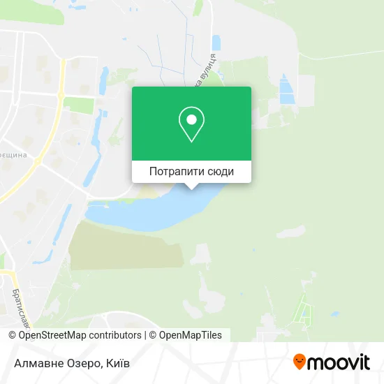 Карта Алмавне Озеро
