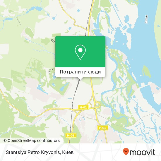 Карта Stantsiya Petro Kryvonis