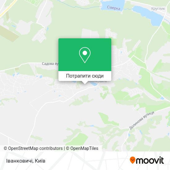 Карта Іванковичі