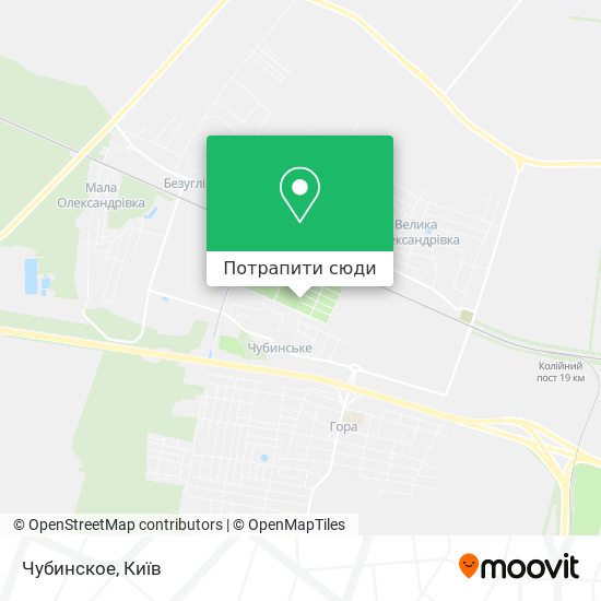 Карта Чубинское