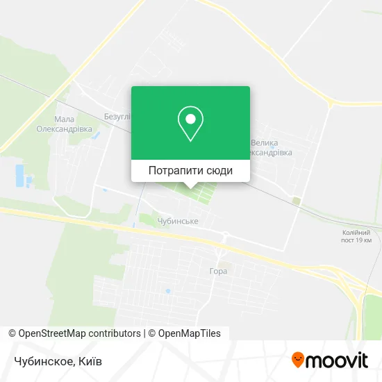 Карта Чубинское