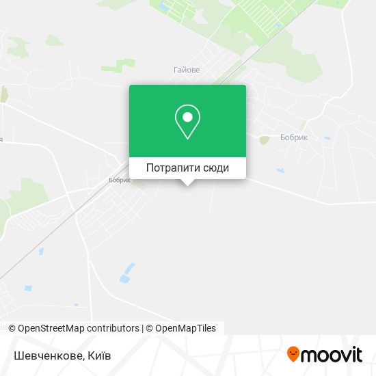Карта Шевченкове