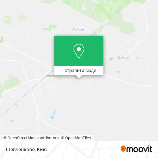 Карта Шевченкове