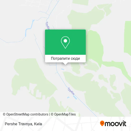 Карта Pershe Travnya