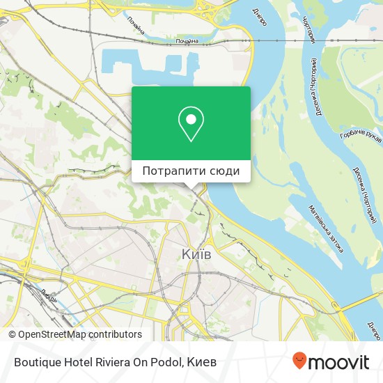 Карта Boutique Hotel Riviera On Podol