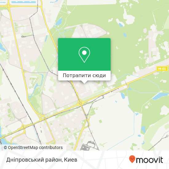 Карта Дніпровський район