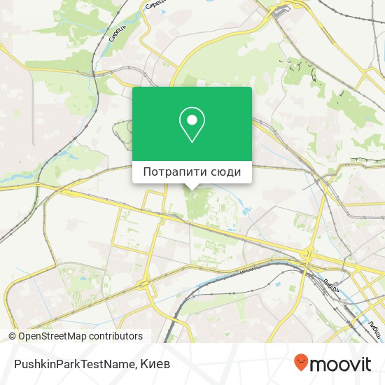 Карта PushkinParkTestName