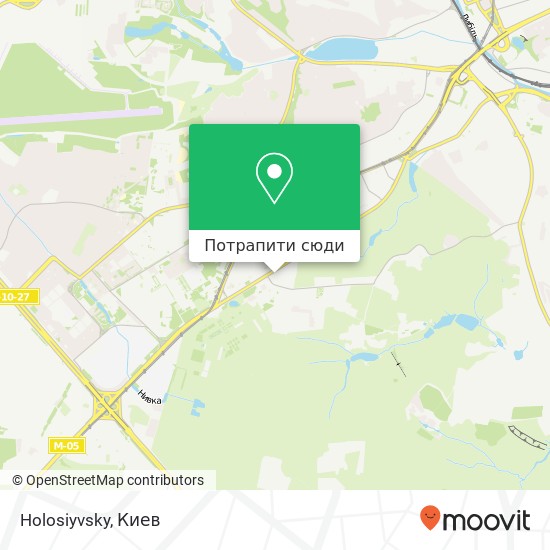 Карта Holosiyvsky