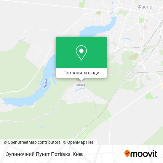 Карта Зупиночний Пункт Потіївка