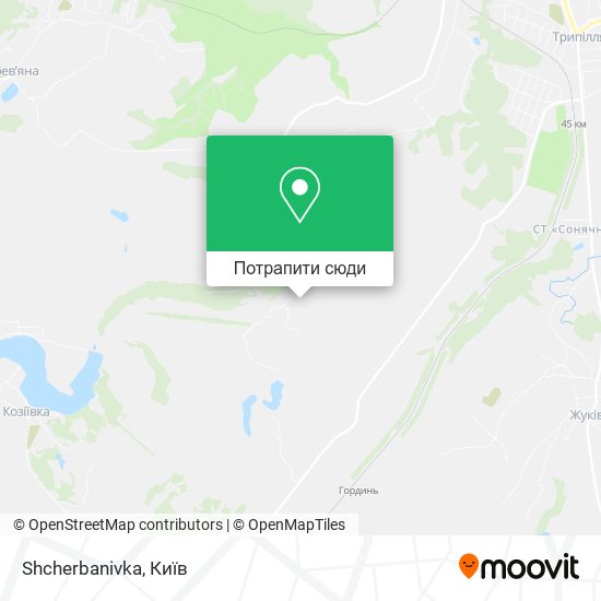 Карта Shcherbanivka