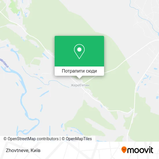 Карта Zhovtneve