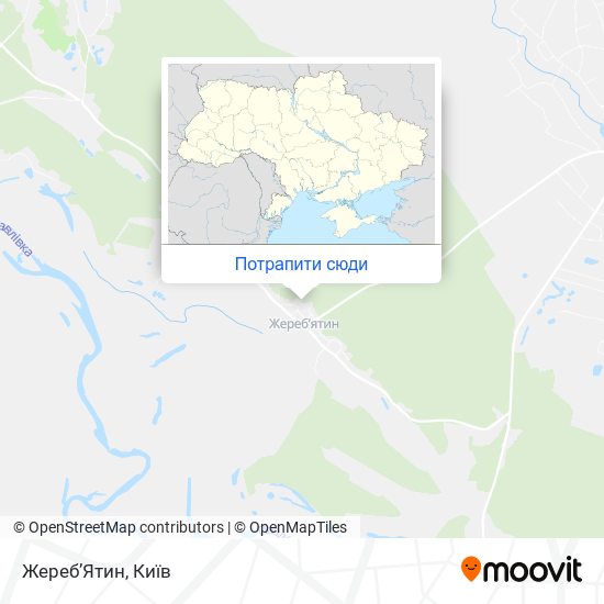 Карта Жереб’Ятин