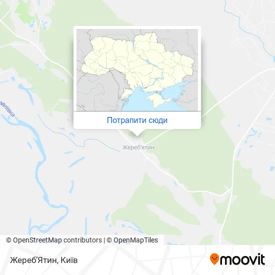 Карта Жереб’Ятин