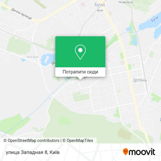 Карта улица Западная 8