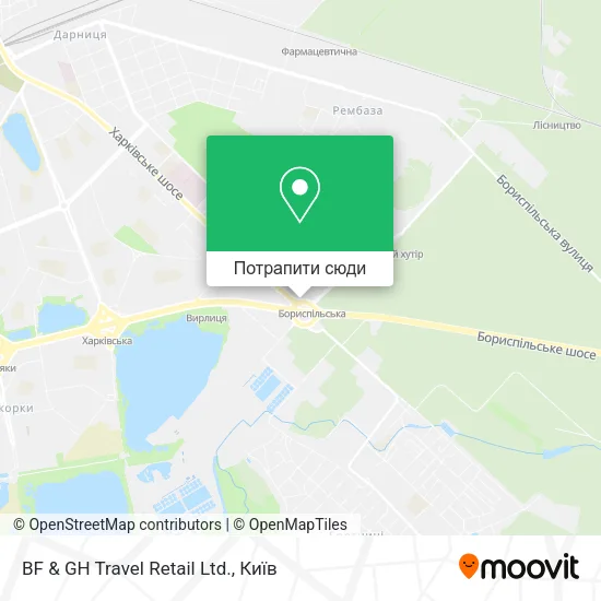 Карта BF & GH Travel Retail Ltd.