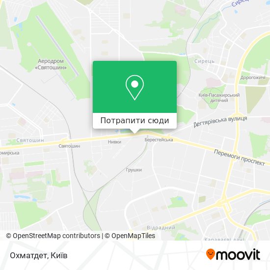 Карта Охматдет