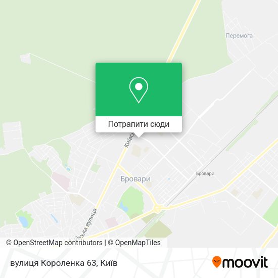 Карта вулиця Короленка 63