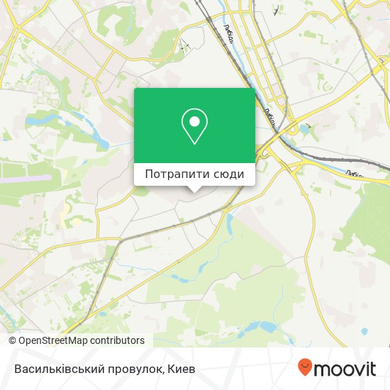 Карта Васильківський провулок