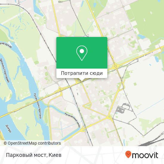 Карта Парковый мост